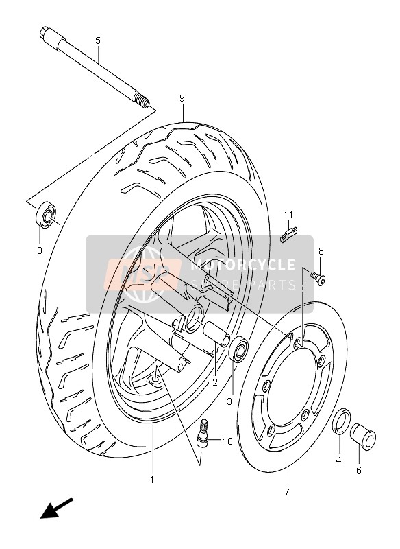 5922114G10, Disc, Front Brake, Suzuki, 0